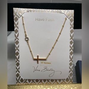New Vera Bradley Cross Necklace Christian Gift